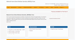 Desktop Screenshot of maharshikarve.ac.in